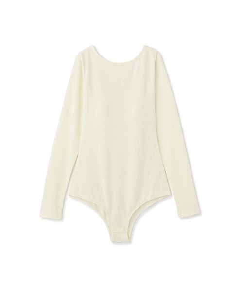 MECRE(メクル)の「オープンバックボディースーツ(Tシャツ/カットソー・レディース・ブラック/ホワイト・FREE)」の13枚目の写真