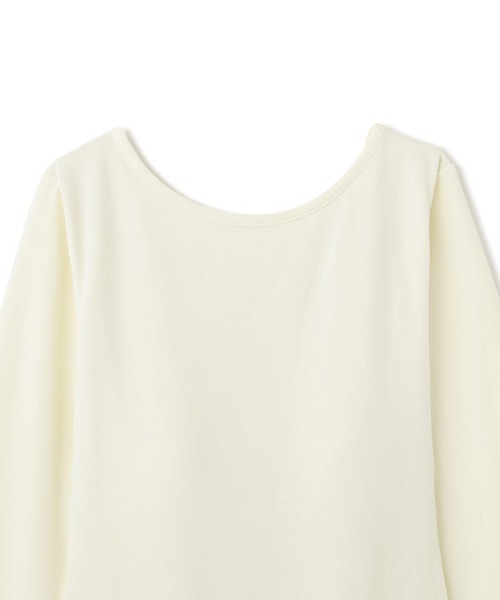 MECRE(メクル)の「オープンバックボディースーツ(Tシャツ/カットソー・レディース・ブラック/ホワイト・FREE)」の15枚目の写真