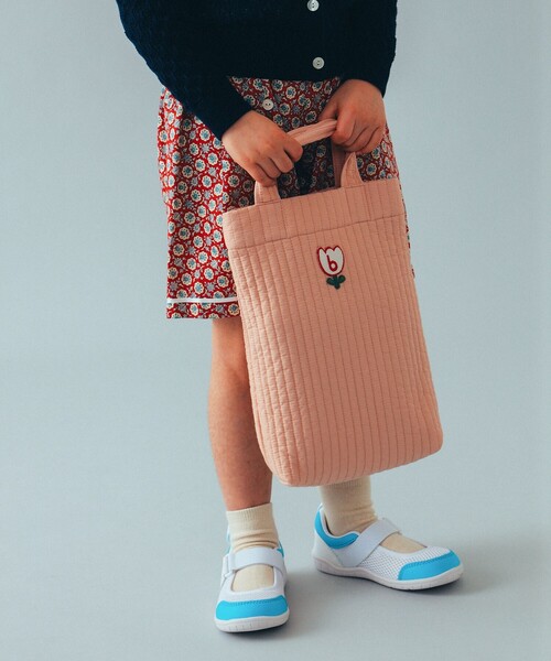 こども ビームス（コドモビームス）の「シューズ バッグ（トートバッグ・キッズ・ピンク/ネイビー/インディゴブルー・ONE SIZE）」の14枚目の写真