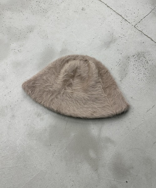 kutir（クティール）の「シャギーバケハ（ハット・レディース・ホワイト/ブラック/ブラウン・FREE）」の5枚目の写真