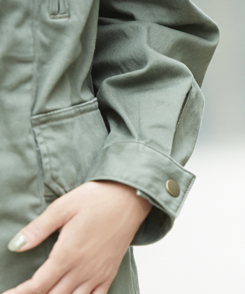 Jewel Changes(ジュエルチェンジズ)の「【WEB限定】○JC ミリタリー ジャケット / ブルゾン(ミリタリージャケット・レディース・オリーブ・フリ-)」の6枚目の写真