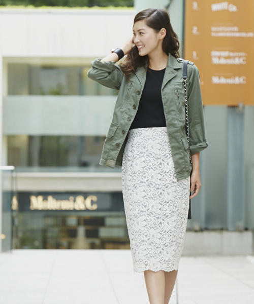 Jewel Changes(ジュエルチェンジズ)の「【WEB限定】○JC ミリタリー ジャケット / ブルゾン(ミリタリージャケット・レディース・オリーブ・フリ-)」の8枚目の写真