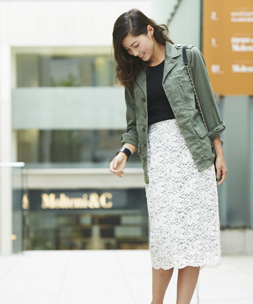 Jewel Changes(ジュエルチェンジズ)の「【WEB限定】○JC ミリタリー ジャケット / ブルゾン(ミリタリージャケット・レディース・オリーブ・フリ-)」の9枚目の写真