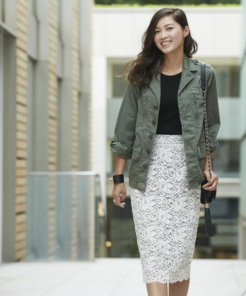 Jewel Changes(ジュエルチェンジズ)の「【WEB限定】○JC ミリタリー ジャケット / ブルゾン(ミリタリージャケット・レディース・オリーブ・フリ-)」の15枚目の写真