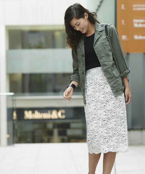 Jewel Changes(ジュエルチェンジズ)の「【WEB限定】○JC ミリタリー ジャケット / ブルゾン(ミリタリージャケット・レディース・オリーブ・フリ-)」の17枚目の写真