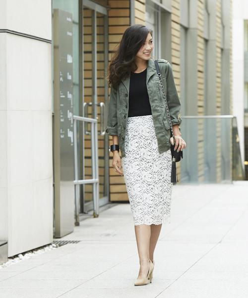 Jewel Changes(ジュエルチェンジズ)の「【WEB限定】○JC ミリタリー ジャケット / ブルゾン(ミリタリージャケット・レディース・オリーブ・フリ-)」の20枚目の写真