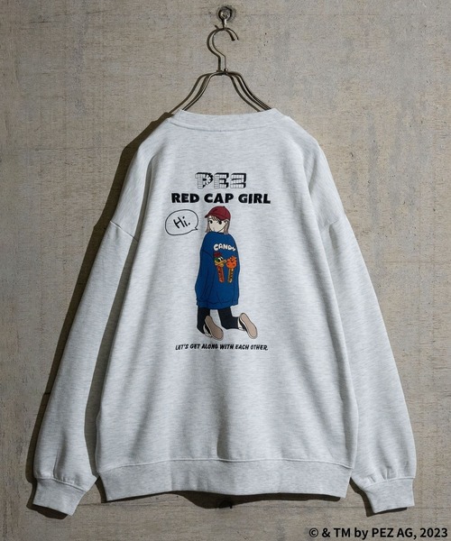 a-r】〔PEZ×RedCapGirl〕イラスト刺繍＆プリント オーバーサイズ
