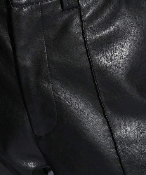 HARE（ハレ）の「ウォッシュフェイクレザーZIPパンツ(HARE)（その他パンツ・メンズ・グレー/ブラック・SMALL/MEDIUM）」の12枚目の写真