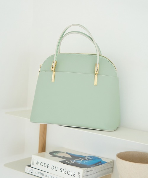 ROPE' PICNIC（ロペピクニック）の「軽量レクタンメタルミドルボストン＆ショルダーバッグ（ショルダーバッグ・レディース・ブラック/キナリ/ライトグリーン/ピンク系その他2・FREE）」の4枚目の写真