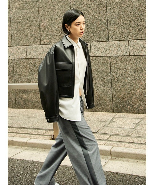 MIESROHE（ミースロエ）の「sustainableゴムウエストウールパンツ