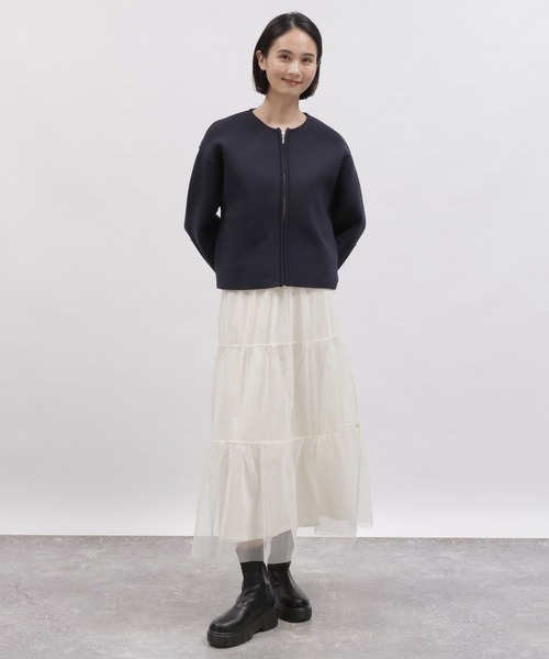 LAKOLE（ラコレ）の「チュールティアードスカート / 997016（スカート・レディース・オフホワイト/ブラック/アイボリー・SMALL/MEDIUM）」の14枚目の写真