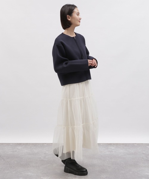 LAKOLE（ラコレ）の「チュールティアードスカート / 997016（スカート・レディース・オフホワイト/ブラック/アイボリー・SMALL/MEDIUM）」の15枚目の写真
