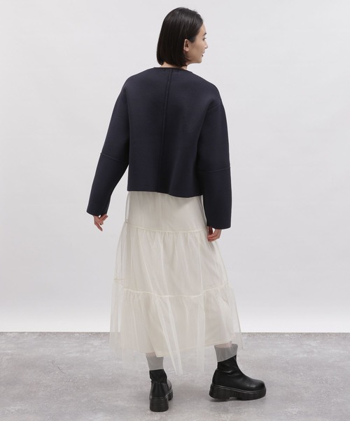LAKOLE（ラコレ）の「チュールティアードスカート / 997016（スカート・レディース・オフホワイト/ブラック/アイボリー・SMALL/MEDIUM）」の16枚目の写真