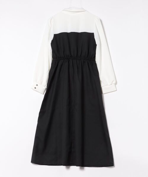 axes femme（アクシーズファム）の「ベルト風ドッキングワンピース（ワンピース・レディース・グレー/ブラック/カーキ・FREE）」の6枚目の写真