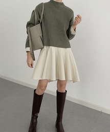 SHEPP（シープ）の「ヘムフレア シャツワンピース（ワンピース・レディース）」