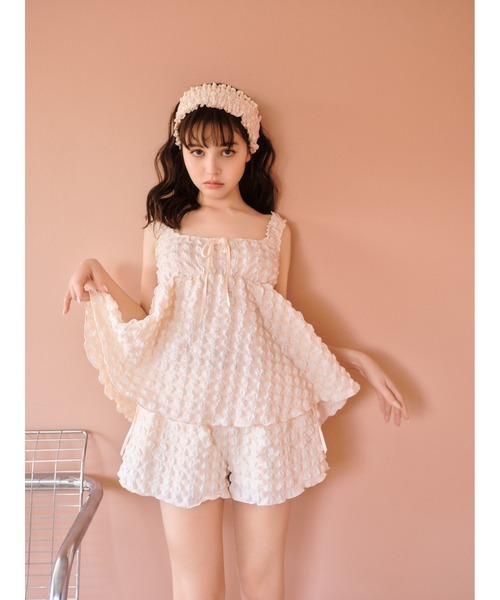 p*s様 SNIDEL HOME ポップコーンキャミ&リボンショートパンツ SNIDEL HOME（スナイデルホーム）の「ポップコーンリボン