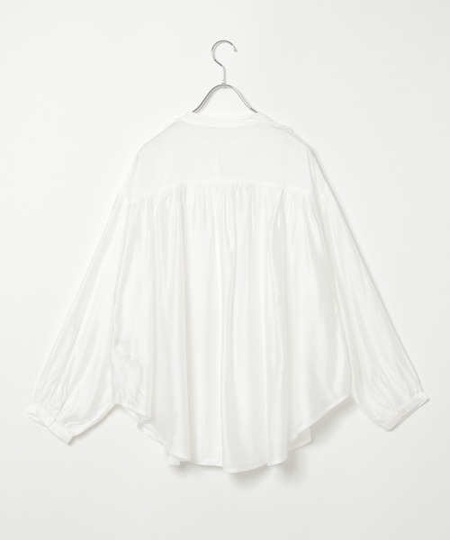 美品♡ ドゥロワー　バンドカラー　チェック　ブラウス　シャツ ドゥロワー バンドカラー チェックブラウス