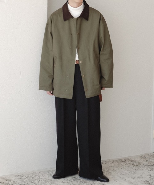 epnok（エプノック）の「襟コーデュロイブルゾン（ミリタリー