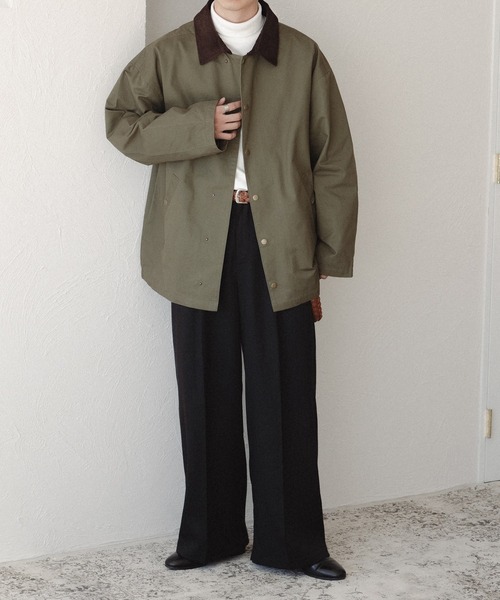 epnok（エプノック）の「襟コーデュロイブルゾン（ミリタリー