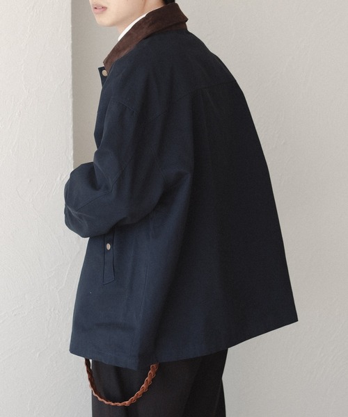 epnok（エプノック）の「襟コーデュロイブルゾン（ミリタリージャケット・メンズ・ネイビー/カーキ/ブラック・LARGE/MEDIUM）」の14枚目の写真