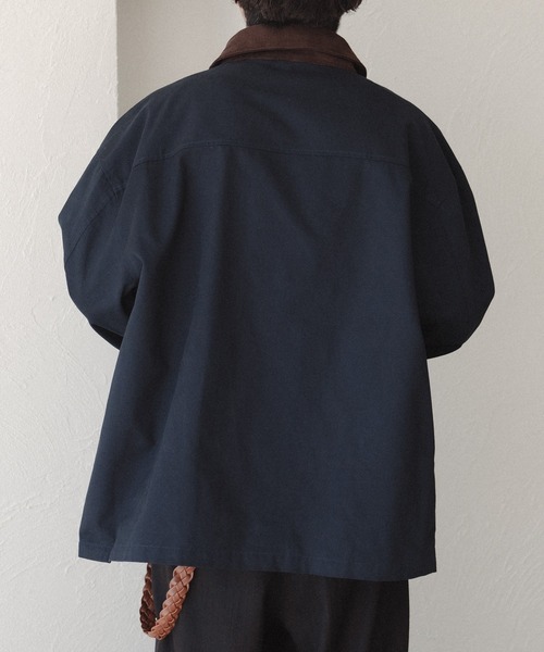 epnok（エプノック）の「襟コーデュロイブルゾン（ミリタリージャケット・メンズ・ネイビー/カーキ/ブラック・LARGE/MEDIUM）」の15枚目の写真