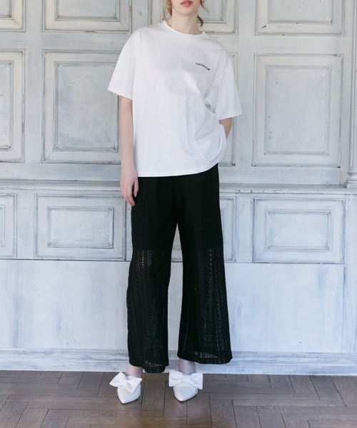 CALNAMUR(カルナムール)の「レースラインパンツ(その他パンツ・レディース・ホワイト/ブラック・FREE)」の9枚目の写真