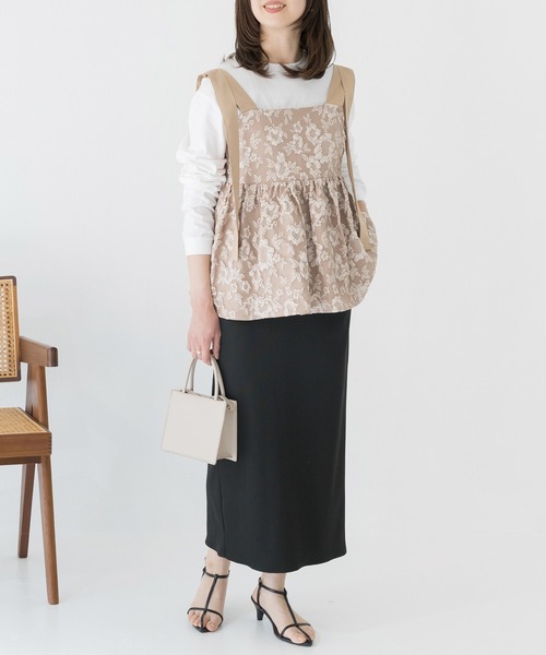 INCEDE（インシード）の「リブカットタイトスカート（スカート・レディース・レッド/アイボリー/ブラック/チャコールグレー/オレンジ・M/L/LL/3L/4L）」の22枚目の写真