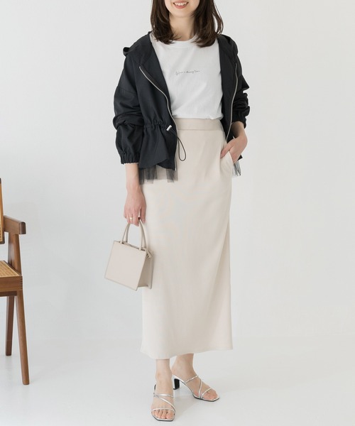 INCEDE（インシード）の「リブカットタイトスカート（スカート・レディース・レッド/アイボリー/ブラック/チャコールグレー/オレンジ・M/L/LL/3L/4L）」の13枚目の写真