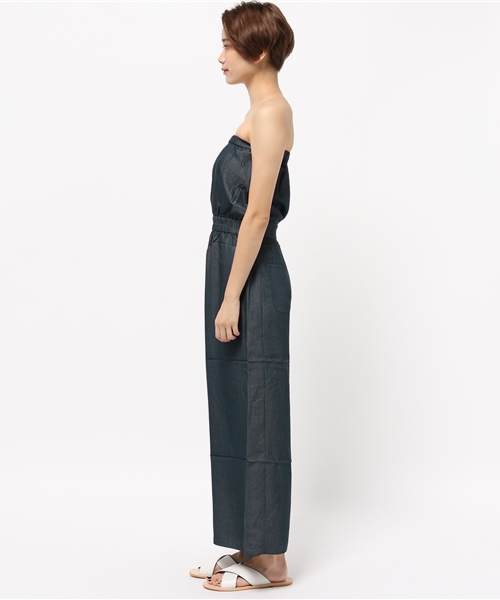 Kastane（カスタネ）の「【Kastane】ベアサロペット（サロペット/オーバーオール・レディース・ブラウン/ブルー・FREE）」の4枚目の写真