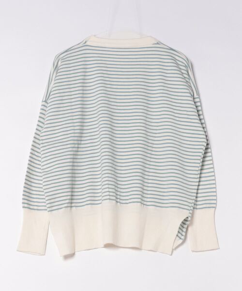 anap mimpi（アナップミンピ）の「細ボーダー ユッタリ 長袖 ニット トップス（ニット/セーター・レディース・ブルー/ブラック・FREE）」の18枚目の写真
