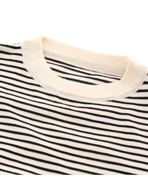 anap mimpi（アナップミンピ）の「細ボーダー ユッタリ 長袖 ニット トップス（ニット/セーター・レディース・ブルー/ブラック・FREE）」の16枚目の写真