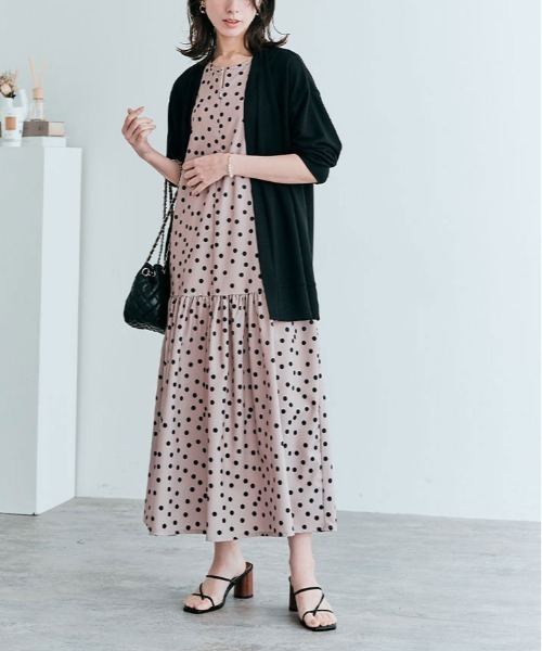 kirakiraShop(キラキラショップ)の「ノーボタン ニットソー カーディガン(カーディガン/ボレロ・レディース・ネイビー/ブラック/ブルー/ホワイト/モカ・FREE)」の16枚目の写真