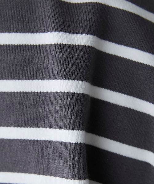 forksy.(フォルクシー)の「【forksy.】ボーダーボリュームスリーブフリルロンT(Tシャツ/カットソー・レディース・ホワイト系その他/ピンク系その他/ブラック系その他・FREE)」の11枚目の写真