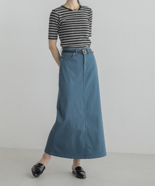 PICCADILLY（ピカデリー）の「PICCADILLY/ANNA マキシスカート（スカート・レディース・ベージュ/ブルーグリーン・M/S）」の10枚目の写真