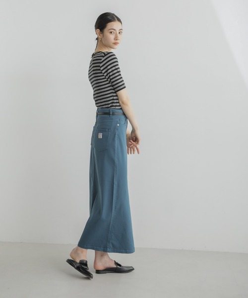 PICCADILLY（ピカデリー）の「PICCADILLY/ANNA マキシスカート（スカート・レディース・ベージュ/ブルーグリーン・M/S）」の12枚目の写真