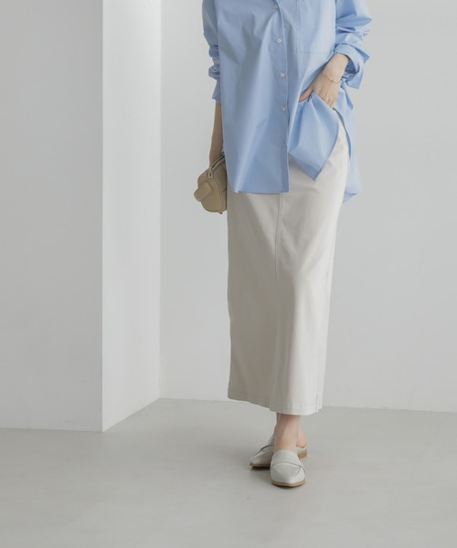 PICCADILLY（ピカデリー）の「PICCADILLY/ANNA マキシスカート（スカート・レディース・ベージュ/ブルーグリーン・M/S）」の4枚目の写真