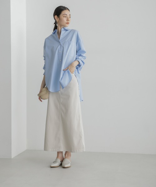 PICCADILLY（ピカデリー）の「PICCADILLY/ANNA マキシスカート（スカート・レディース・ベージュ/ブルーグリーン・M/S）」の8枚目の写真