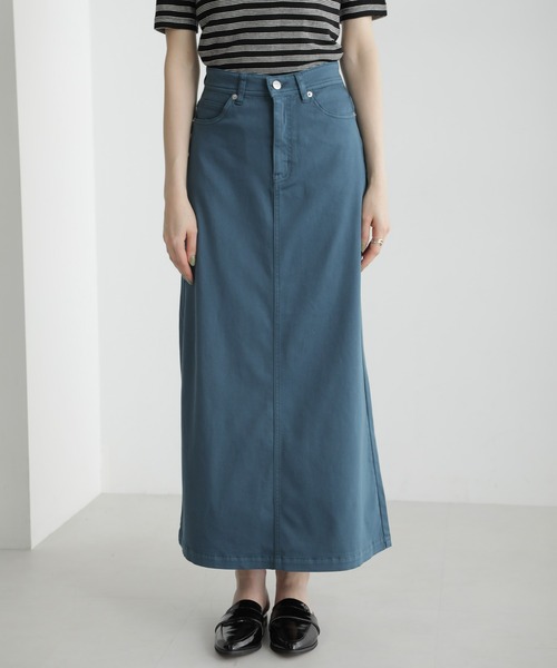 PICCADILLY（ピカデリー）の「PICCADILLY/ANNA マキシスカート（スカート・レディース・ベージュ/ブルーグリーン・M/S）」の14枚目の写真