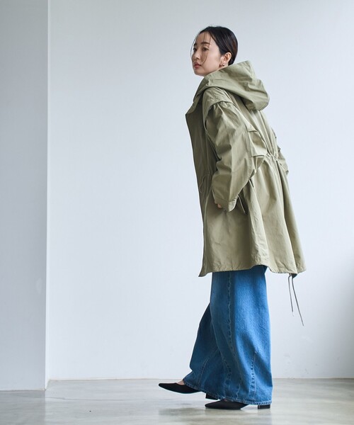 coen(コーエン)の「3WAYモッズコート(モッズコート・レディース・オリーブ/ナチュラル/ベージュ・FREE)」の12枚目の写真