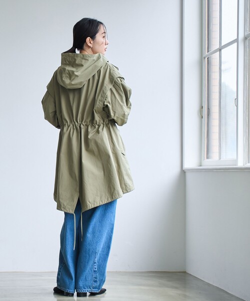 coen(コーエン)の「3WAYモッズコート(モッズコート・レディース・オリーブ/ナチュラル/ベージュ・FREE)」の13枚目の写真