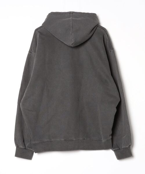 XU（エックスユー）の「ストリートファッション XU エックスユー set up design pigment hoodie フーディー パーカー ロゴパーカー オーバーサイズ ピグメント 長袖トップス 韓国ストリート 韓国ファッション（パーカー・メンズ・グレー/ダークグレー・ONE SIZE）」の11枚目の写真