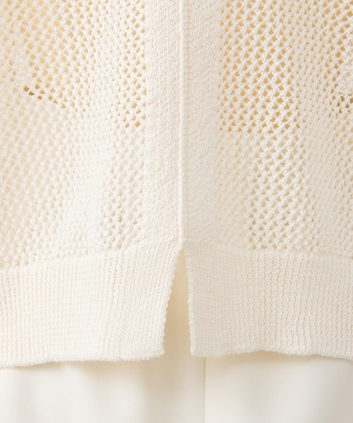 La boutique BonBon（ラブティックボンボン）の「メッシュニット（ニット/セーター・レディース・ライトグレー/オフホワイト/モカ・FREE）」の16枚目の写真