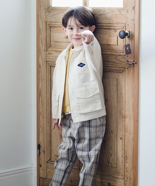 BRANSHES(ブランシェス)の「ビッグポケット付きワークジャケット(ブルゾン・キッズ・カーキオリーブ/アイボリー・100/110/120/150/140/90/130)」の13枚目の写真