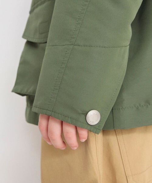 BRANSHES(ブランシェス)の「ビッグポケット付きワークジャケット(ブルゾン・キッズ・カーキオリーブ/アイボリー・100/110/120/150/140/90/130)」の6枚目の写真