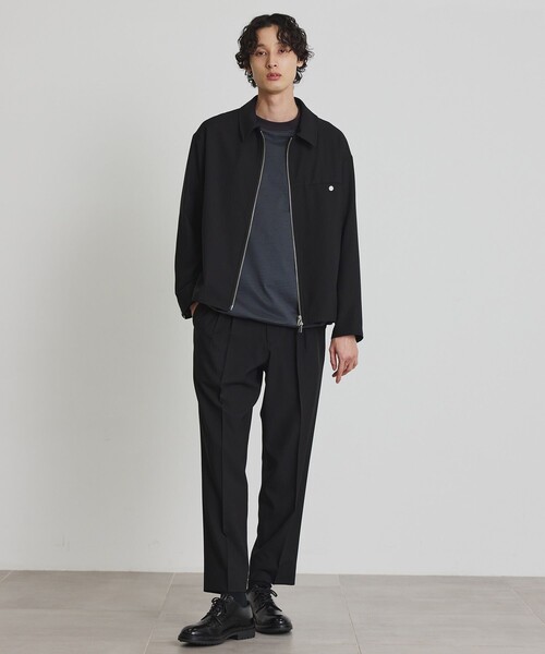 PUBLIC TOKYO(パブリックトウキョウ)の「GRトロピカルジップブルゾン(ブルゾン・メンズ・ダークグレー/ブラック/ベージュ・1/2)」の15枚目の写真