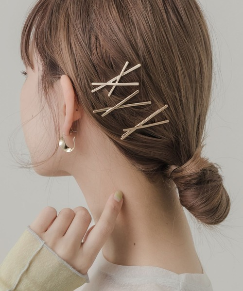 SMELLY(スメリー)の「メタルクロスセットピン(その他ヘアアクセサリー・レディース・ゴールド・-)」の3枚目の写真