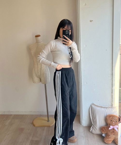 RiLi（リリ）の「サイドラインリボンパンツ【RL】（その他パンツ・レディース・ブラック・FREE）」の5枚目の写真