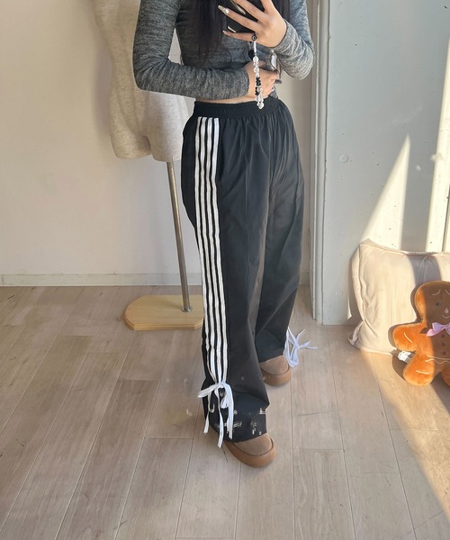 RiLi（リリ）の「サイドラインリボンパンツ【RL】（その他パンツ・レディース・ブラック・FREE）」の6枚目の写真