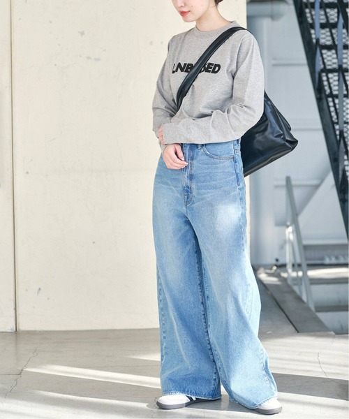 JOURNAL STANDARD（ジャーナルスタンダード）の「《追加》UNBIASEDロングスリーブ TEE（Tシャツ/カットソー・レディース・ホワイト/チャコールグレー・FREE）」の20枚目の写真