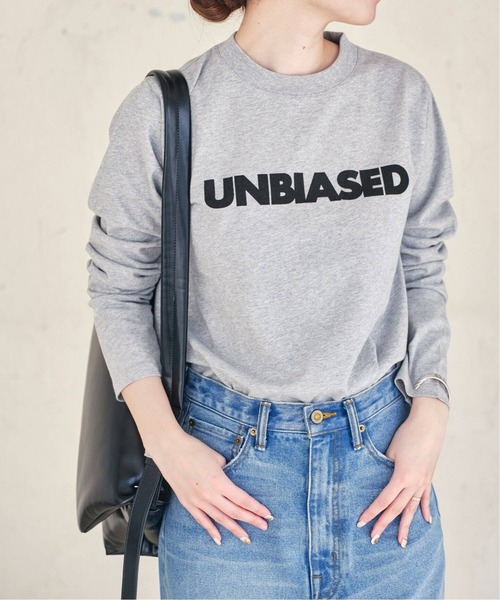 JOURNAL STANDARD（ジャーナルスタンダード）の「《追加》UNBIASEDロングスリーブ TEE（Tシャツ/カットソー・レディース・ホワイト/チャコールグレー・FREE）」の22枚目の写真